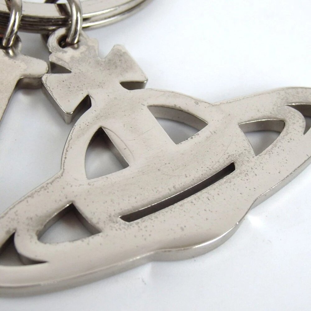 Authentic Vivienne Westwood Orb heart key ring metal [Used] - Picture 8 of 10